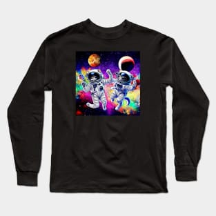 Floating Space Cats! Long Sleeve T-Shirt